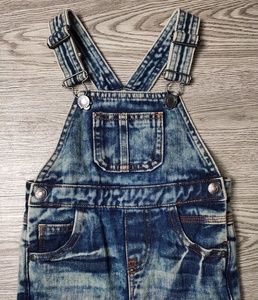 Bufa <span class=keywords><strong>Salopette</strong></span> pour enfants en denim unisexe pleine longueur de haute qualité Barboteuses pour bébés garçons coupe ajustée pour enfants - Product Image 3