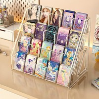 Présentoir de cartes en acrylique personnalisable et durable pour cartes à collectionner TCG/PKM, rangement multi-niveaux en échelle pour jeux de table