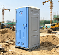 Toilettes portables écologiques en HDPE avec lavabo pour usage extérieur et en parc, toilettes à chasse d'eau commerciales, garantie 5 ans