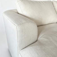 Canapé modulaire sectionnel moderne à trois places en velours avec revêtement rembourré en éponge pour appartement, hôtel, villa, centre commercial