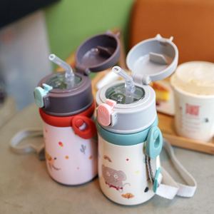 New 316 Stainless Steel Children Vacuum <b>Flask</b> With Handle Milk <b>Bottle</b> Baby Milk <b>Bottle</b> With Handle Kids Water <b>Bottle</b> - Product Image 4
