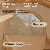 Tente tunnel gonflable automatique camouflage pour 6-8 personnes, ouverture instantanée sans configuration, imperméable et résistante au soleil, idéale pour le camping estival