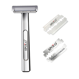 Spolo 20T Safety Shaving <strong>Razor</strong> for Men OEM Double Edged Blade Shaver Wholesale - Product Image 6