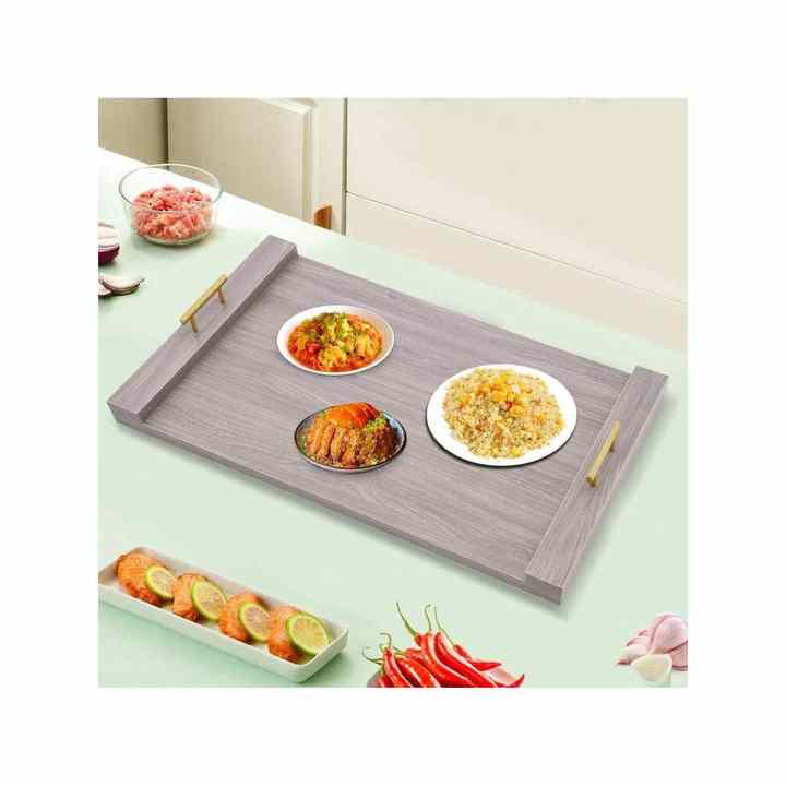 Rustic Kitchen Serving Tray Stove Top Cover and Noodle Board for Gas and Electric Stove Wooden Decorative Cook-Top Range