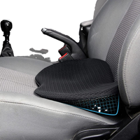 Coussin de siège de voiture Nono noir en mousse à mémoire de forme, fermeté moyenne, soulagement des douleurs sciatiques et lombaires, confort essentiel, ajustement universel
