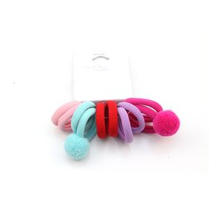 Pompon élastique pour enfants, attache pour cheveux, en peluche, mignon, de haute qualité, vente en gros, 10 pièces - Product Image 2