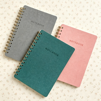 Carnet professionnel en cuir/PU perforé en spirale, personnalisé, avec impression à chaud dorée, papier 120 g/m², pour étudiants, vente en gros