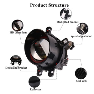 Sanvi New LED <b>Auto</b> <b>Lighting</b> <b>System</b> 12V 35W 3inch Led Fog Light Projector Lens for Toyota Jeep Wrangler JK TJ LED Fog Headlight - Product Image 6