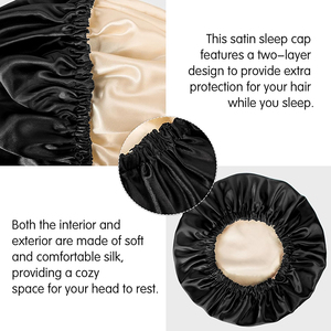 <span class=keywords><strong>Bonnet</strong></span> de nuit en satin GTOP, double couche, pour dormir, <span class=keywords><strong>bonnet</strong></span> pour <span class=keywords><strong>cheveux</strong></span> <span class=keywords><strong>bouclés</strong></span> naturels, pour femmes - Product Image 3