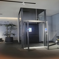 Ucuz Lüks Otel Kullanımı Elektrikli Konut Asansörleri Villa Cam Asansör Yüksekliği Ayarlanabilir 3/5 Katlı Mini Ev Asansörü