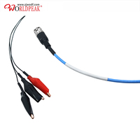 Cable de prueba triaxial coaxial TRX316 PL75-47 TRB macho a pinzas de cocodrilo para electrometro y fuente de medición 6514, 6487, 6517, 2635B