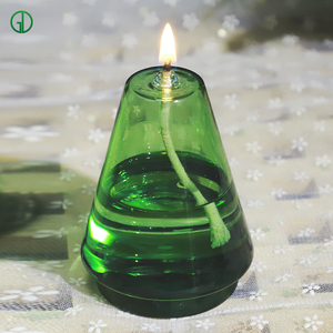 Lámpara de aceite moderna de cristal de borosilicato hecha a mano para decoración navideña del hogar, lámpara de queroseno, adornos de velas, candelabro (ODM/OEM) - Product Image 2