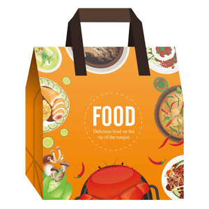 Borsa Tote in TNT Resistente con Stampa Alimentare per Frutti <span class=keywords><strong>di</strong></span> Mare, Eco-Friendly, per <span class=keywords><strong>Asporto</strong></span> e Supermercato, con Logo Personalizzato OEM, Sconto Quantità, Disponibile in Fabbrica Cinese - Product Image 1
