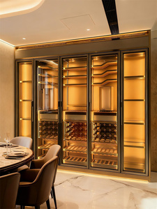 Wine <b>Cabinet</b> Dining Room Living Stainless Steel Liquor for Home Compressor Cooling Wine Cooler - Product Image 4