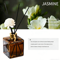 Grand diffuseur de parfum d'ambiance 200 ml avec bâtonnets, arôme longue durée, utilisé pour la purification de l'air et l'élimination des odeurs, désodorisant sans flamme