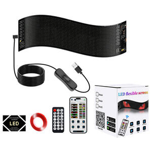 LED Car Soft Screen USB Flexible Advertising Screen APP for Window Glass Demon Eye Display OLIVER Fitment - Product Image 5