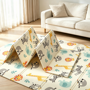Tapis de jeu pour bébé en XPE non toxique, tapis d'éveil épais, imperméable et pliable, tapis de gym sûr pour le temps sur le ventre en intérieur - Product Image 1