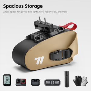 Sacoche de vélo portable à fixation rapide WEST BIKING, imperméable et compacte, <span class=keywords><strong>pour</strong></span> vélo de route et <span class=keywords><strong>VTT</strong></span> - Product Image 4