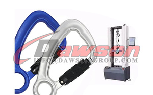 DAWSON China Lieferant Aluminium 30kN Doppelwirkungsverriegelungsmaterial benutzerdefinierter D-förmiger Carabiner - Product Image 3