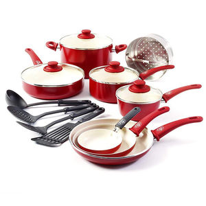 Olla <span class=keywords><strong>de</strong></span> cocina <span class=keywords><strong>de</strong></span> cerámica con agarre suave, <span class=keywords><strong>juego</strong></span> <span class=keywords><strong>de</strong></span> utensilios <span class=keywords><strong>de</strong></span> cocina antiadherentes <span class=keywords><strong>de</strong></span> inducción para el hogar, 16 piezas - Product Image 1