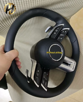 Volant sport personnalisé HZ en cuir et fibre de carbone pour Mercedes Benz Classe C, CLS, CLA, Classe G