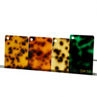 Feuille acrylique MMA 100% vierge, jaune, à grain de carapace de tortue, imprimé léopard, découpée au laser, 93,7% de transmission de la lumière