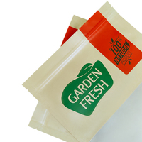 Voedselveilige staande papieren/plastic zak met transparant venster en hersluitbare ritssluiting voor snacks, noten, gedroogd fruit, groothandel