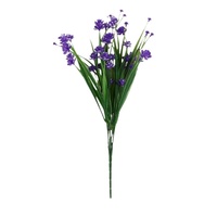 Untuk Dekorasi Luar Ruangan, Rangkaian Bunga Plastik Camellia Rumput Musim Semi Buatan 7 Cabang, Vas 30-100cm, Buatan Tangan Bertabur Bintang
