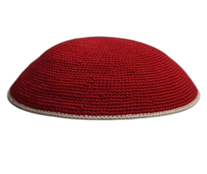 Kippa <span class=keywords><strong>DMC</strong></span> Hecha a Mano, Gorro de Punto con Aguja de Ganchillo, 100% Algodón, Personalizable para Adultos, Disponible para Pedido - Product Image 1
