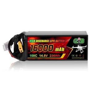 GEB 3000mAh RCおもちゃ用バッテリーパック 充電式FPVバッテリー 3S 11.1V 4S 148.8V 50C 3000mAh リポリチウムバッテリー RCカー RCドローン用 - Product Image 1