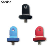 Adaptateur en aluminium SORRISO pour caméra d'action GoPro Hero 3 4 5 6 7 8 9 10 11, smartphone, vidéo, motos, casques, accessoires