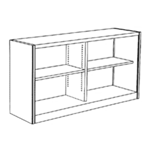 Unidad de armario con parte superior abierta, convertible y plegable, 1 estante extraíble, tamaños de 1500/1800/2000mm para el hogar, apartamento, taller, bordes redondeados - Product Image 1