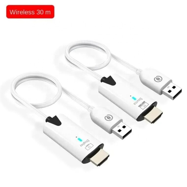 5.8G 30M Wireless USB HDMI Type-C Extender Video Transmitter Receiver for PS4 Switch DVD Camera PC Phone Laptop to TV Monitor