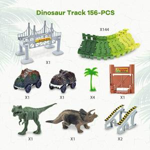 Nuevo y Popular Set de Pistas de Carreras de Dinosaurios, Juego de Trenes para Niños, Juguete de Construcción de Vías de Tren para Armar - Product Image 2