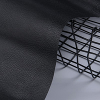 Cuir multi-textures noir de 0,5 mm avec support non tissé pour sacs, portefeuilles, albums photo, boîtes et étuis à lunettes