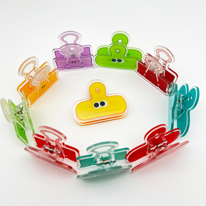Tùy chỉnh Mini Acrylic giấy clip phim hoạt hình Clip Chất lượng cao hot-bán nhà máy dễ thương tùy chỉnh logo Nhựa Kẹp ghi chú - Product Image 4