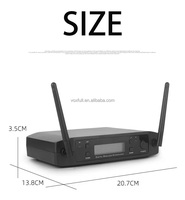 Microfono Wireless Professionale GLXD24 per YouTube, Microfono Inalambrico