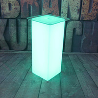 Tables de bar en plastique LED modernes pour discothèque avec lumières changeantes de 16 couleurs, certifiées CE, pour bar à domicile, hôtel, événements festifs