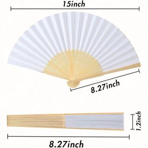 Éventails en bambou écologiques personnalisables pour mariages, style Japandi Sport, en gros, avec impression de logo, texte et motifs sur mesure - Product Image 5