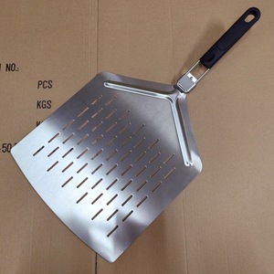 Pala para <span class=keywords><strong>Pizza</strong></span> Cuadrada Extra <span class=keywords><strong>Grande</strong></span> Plegable de Acero Inoxidable 430 con Mango de Goma y Plástico - Product Image 6