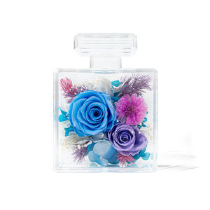 Flor Eterna DIY, Botella de Perfume Acrílica de Alta Permeabilidad, Decoración del Hogar, Regalo de San Valentín, Sensación de Alta Gama para Novia - Product Image 4