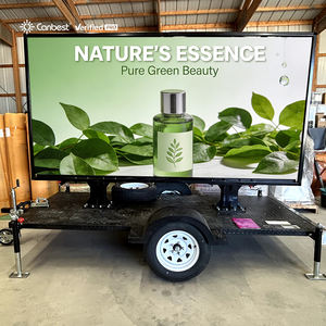 Canbest แผงกันน้ำกลางแจ้งมือถือป้ายสัญลักษณ์ P4 P6รถพ่วงติดตั้งจอแสดงผล <span class=keywords><strong>LED</strong></span> บนล้อ - Product Image 1