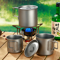 Mug en titane pur personnalisé Yurtran pour l'extérieur, poignée pliable, isolation sous vide, sans BPA, boîte cadeau, livraison, sac de rangement, portable