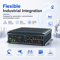 Mini PC Compacto Sin Ventilador con Doble LAN, 6 Puertos COM, USB, HD, VGA, MSATA, SATA SSD para Kiosco, Automatización, Gateway, Compatible con Windows y Linux