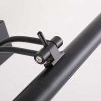 Luminaire LED moderne noir pour tableaux, à angle réglable, fixation murale, idéal pour hôtels, galeries et salons – Vente directe usine