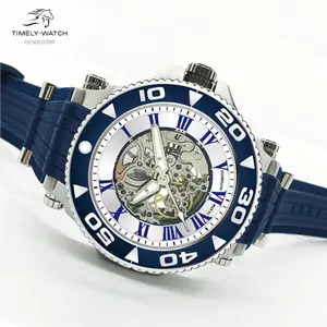 Orologio personalizzato in acciaio inossidabile 316L 007 stile sportivo orologio subacqueo fabbrica di nuovi orologi meccanici da uomo in argento di design