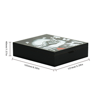 Cadeau de rangement décoratif unique au design de luxe Boîte à cigares en bois emballage de tabac Petite boîte à cigares en bois Humidor