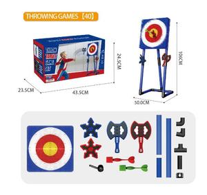 Juego de Diana de lanzamiento de hacha de plástico al por mayor juego de Diana de 18 pulgadas incluye 3 ejes 3 estrellas 3 dardos - Product Image 3