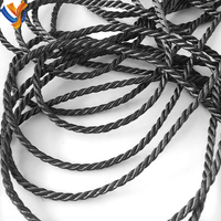 Corde en fibre de carbone 2mm 3mm 5mm électrode d'ion négatif résistant au feu isolation thermique haute température corde en fibre de carbone Graphite