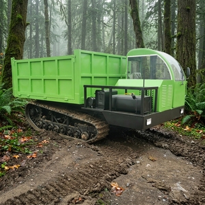 Oferta Especial: Dumper Hidráulico de 8T con Orugas de Goma para Todo Tipo de Terreno, Agricultura, Construcción y Transporte Todoterreno - Product Image 2